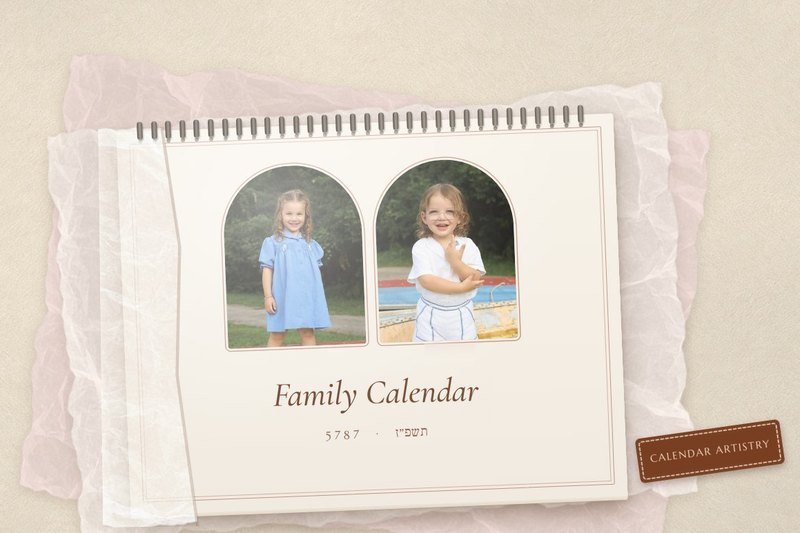 A finished family calendar
